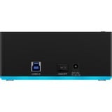 ICY BOX IB-127CL-U3 USB 3.2 Gen 1 (3.1 Gen 1) Type-B Nero, Docking station HDD, SATA, Seriale ATA II, Serial ATA III, 2.5,3.5", 18 TB, USB 3.2 Gen 1 (3.1 Gen 1) Type-B, 5 Gbit/s