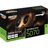 INNO3D GeForce RTX 5070 TWIN X2 OC, Scheda grafica Nero