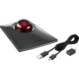 Kensington SlimBlade Pro, Trackball Nero/rosso scuro