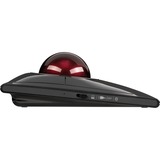 Kensington Trackball SlimBlade Pro Nero/rosso scuro, Ambidestro, Ottico, RF Wireless + Bluetooth + USB Type-A, 1600 DPI, Nero