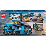 LEGO City Camion trasportatore con auto sportive, Giochi di costruzione Set da costruzione, 7 anno/i, Plastica, 998 pz, 1,58 kg