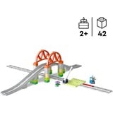 LEGO DUPLO 10426 Pack di Espansione Ponte e Binari Ferroviari, Giochi per Bambini e Bambine 2+, Elementi per Treno Giocattolo, Giochi di costruzione Giochi per Bambini e Bambine 2+, Elementi per Treno Giocattolo, Set da costruzione, 2 anno/i, Plastica, 42 pz, 1,31 kg