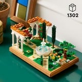 LEGO ICONS Il giardino della fontana, Giochi di costruzione Set da costruzione, 18 anno/i, Plastica, 1302 pz, 1,38 kg