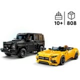 LEGO Speed Champions Mercedes-AMG G 63 e Mercedes-AMG SL 63, Giochi di costruzione Set da costruzione, 10 anno/i, Plastica, 808 pz, 916 g