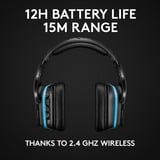 Logitech G935 Cuffia Padiglione auricolare Connettore 3.5 mm Micro-USB Nero, Blu, Cuffia da gioco Nero, Cuffia, Padiglione auricolare, Giocare, Nero, Blu, Stereofonico, Unità di controllo esterna