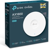 TP-Link Omada EAP610 punto accesso WLAN 1775 Mbit/s Bianco Supporto Power over Ethernet (PoE), Punto di accesso bianco, 2.4 GHz, 5 GHz, 1775 Mbit/s, WPA, WPA-Enterprise, WPA2, WPA2-Enterprise, WPA3, WPA3-Enterprise, 10,100,1000 Mbit/s