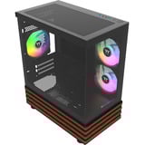 Thermaltake CA-1Z4-00M1WN-WS, Chassis Tower Nero/legno