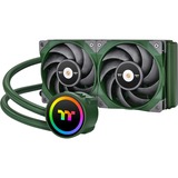 Thermaltake CL-W319-PL12RG-A sistema di raffreddamento per computer Processore Raffreddatore di liquidi tutto in uno 12 cm Verde 1 pz, Raffreddamento ad acqua verde, Raffreddatore di liquidi tutto in uno, 12 cm, 500 Giri/min, 2000 Giri/min, 22,3 dB, Verde