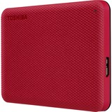 Toshiba Canvio Advance disco rigido esterno 4000 GB Rosso rosso, 4000 GB, 2.5", 2.0/3.2 Gen 1 (3.1 Gen 1), Rosso