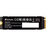 Verbatim Vi7000G 2 TB M.2 PCI Express 4.0 NVMe, Disco a stato solido Nero, 2 TB, M.2, 7000 MB/s