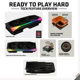 XFX Radeon RX 9070 XT OC Mercury RGB, Scheda grafica Nero