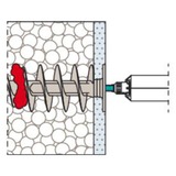 fischer FID II Plus, 570349, Tassello bianco