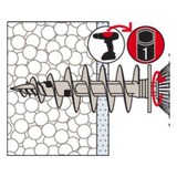 fischer FID II Plus, 570349, Tassello bianco