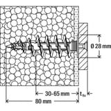 fischer Tassello per isolamento FID II Plus 80mm bianco