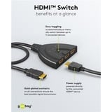 goobay 58487, Switch HDMI Nero