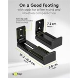 goobay 70827, Montaggio a parete Nero