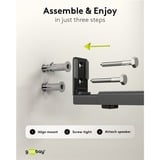 goobay 70827, Montaggio a parete Nero