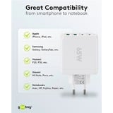 goobay Caricatore rapido multiporta USB-C, PD, GaN, 68 Watt, Caricabatterie bianco