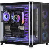 ALTERNATE Gaming-PC • RTX 5080 • AMD Ryzen™ 7 9800X3D • 32 GB RAM, PC Gaming Nero/trasparente