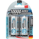 Ansmann 10000 mAh - Mono / D / HR20 Nichel-Metallo Idruro (NiMH), Batteria argento, D, Nichel-Metallo Idruro (NiMH), 1,2 V, 10000 mAh, 33 x 61.5