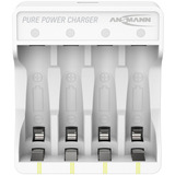 Ansmann Caricabatterie al litio Pure Power 1001-0181 bianco