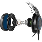 Audio-Technica ATH-G1, Cuffia da gioco Nero/Blu