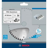 Bosch 2 608 837 753 lama circolare 13,6 cm 1 pz, Lama per sega Alluminio, 13,6 cm, 1,59 cm, 1,1 mm, 1,6 mm, 1 pz