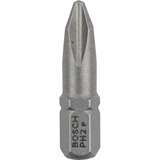 Bosch Bit di avvitamento extra duro 100 pz, Phillips, PH 2, Acciaio, 25 mm, 25,4 / 4 mm (1 / 4")