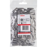 Bosch Bit di avvitamento extra duro 100 pz, Phillips, PH 2, Acciaio, 25 mm, 25,4 / 4 mm (1 / 4")