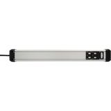 Brennenstuhl Premium-Protect-Line 1391010610, Ciabatta Nero/alluminio