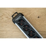 Brennenstuhl Premium-Protect-Line 1391010610, Ciabatta Nero/alluminio