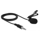 DeLOCK 66279 microfono Nero Microfono a clip Nero, Microfono a clip, -30 dB, 50 - 16000 Hz, 2200 Ω, Omnidirezionale, Cablato