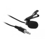 DeLOCK 66279 microfono Nero Microfono a clip Nero, Microfono a clip, -30 dB, 50 - 16000 Hz, 2200 Ω, Omnidirezionale, Cablato