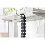 Digitus DA-90505 blindosbarra Portacavi a curva Nero, Instradamento dei cavi Nero, Portacavi a curva, 130 m, Acrilonitrile butadiene stirene (ABS), Metallo, Nero