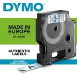 Dymo D1 etichette originali | stampa nera su trasparente | 9 mm x 7 m | autoadesive | per etichettatrice di etichette LabelManager, Nastro di scrittura Nero trasparente, Poliestere, Belgio, -18 - 90 °C, DYMO, LabelManager, LabelWriter 450 DUO