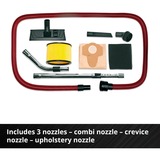 EINHELL TE-VC 36/30 Li S-Solo 30 L Aspiratore a cilindro Secco e bagnato Sacchetto per la polvere rosso/Argento, Aspiratore a cilindro, Secco e bagnato, Sacchetto per la polvere, 30 L, Filtro, 76 dB