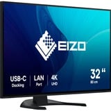 EIZO FlexScan EV3240X-BK Monitor PC 80 cm (31.5") 3840 x 2160 Pixel 4K Ultra HD LCD Nero, Monitor LED Nero, 80 cm (31.5"), 3840 x 2160 Pixel, 4K Ultra HD, LCD, 5 ms, Nero