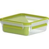 Emsa 518104 contenitore portapranzo Contenitore per il pranzo 0,85 L Polipropilene (PP), Elastomero Termoplastico (TPE) Verde, Trasparente 1 pz verde chiaro/trasparente, Contenitore per il pranzo, Adulto, Verde, Trasparente, Polipropilene (PP), Elastomero Termoplastico (TPE), Monocromatico, Quadrato