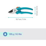 GARDENA Forbici da giardino EasyCut, Cesoie da giardino turchese