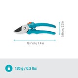 GARDENA Forbici da giardino EasyCut, Cesoie da giardino turchese