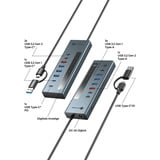 ICY BOX 61158, Hub USB antracite