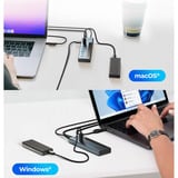 ICY BOX 61158, Hub USB antracite