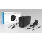 ICY BOX 61191, Custodia RAID Nero