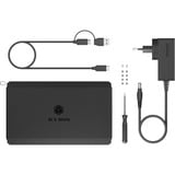 ICY BOX IB-RD3720-CU3, Custodia RAID Nero