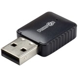 Inter-Tech DMG-07 WLAN / Bluetooth 650 Mbit/s, Adattatore Wi-Fi Wireless, USB, WLAN / Bluetooth, Wi-Fi 5 (802.11ac), 650 Mbit/s, Nero