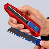 KNIPEX 9010165 BK, Coltello di tappeto rosso/Blu