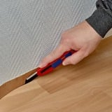 KNIPEX 9010165 BK, Coltello di tappeto rosso/Blu