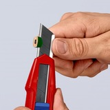 KNIPEX 9010165 BK, Coltello di tappeto rosso/Blu