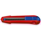 KNIPEX CutiX coltello universale, Coltello di tappeto rosso/Blu