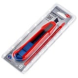 KNIPEX CutiX coltello universale, Coltello di tappeto rosso/Blu